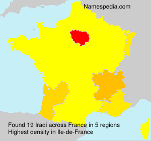 Surname Iraqi in France Surname Iraqi in France