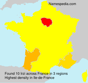 Surname Irzi in France Surname Irzi in France