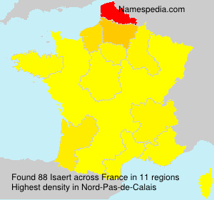Surname Isaert in France Surname Isaert in France
