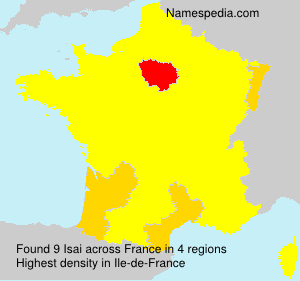 Surname Isai in France Surname Isai in France