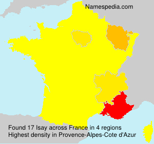 Surname Isay in France Surname Isay in France