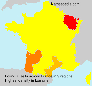 Surname Isella in France Surname Isella in France