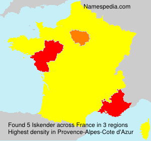Surname Iskender in France Surname Iskender in France
