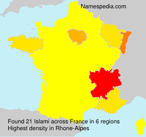 Surname Islami in France Surname Islami in France