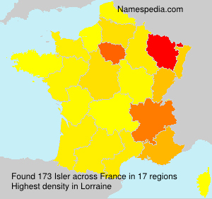 Surname Isler in France