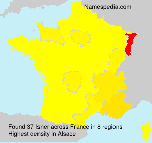 Surname Isner in France Surname Isner in France