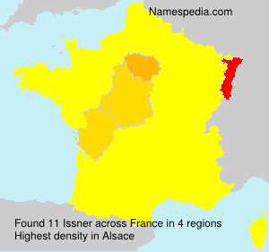 Surname Issner in France Surname Issner in France