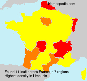 Surname Isufi in France Surname Isufi in France