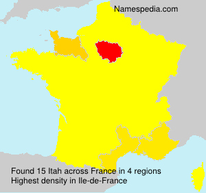 Surname Itah in France