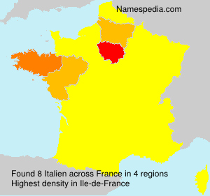 Surname Italien in France