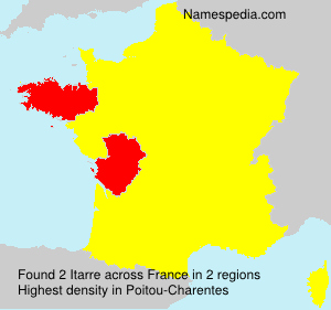 Surname Itarre in France Surname Itarre in France