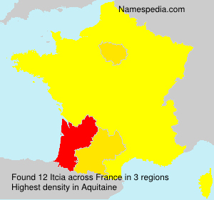 Surname Itcia in France
