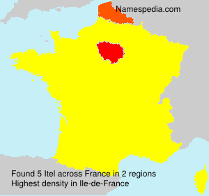 Surname Itel in France