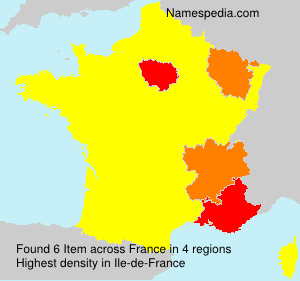 Surname Item in France