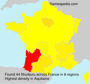 Surname Ithurburu in France
