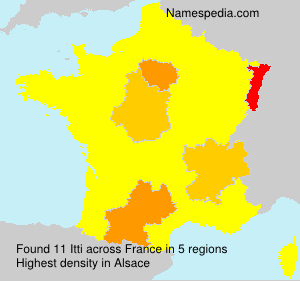 Surname Itti in France Surname Itti in France