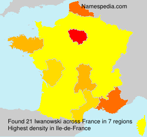 Surname Iwanowski in France
