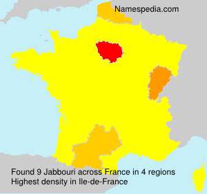 Surname Jabbouri in France Surname Jabbouri in France