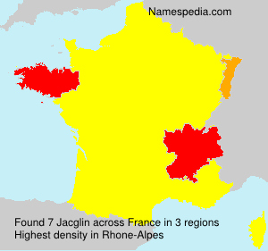 Surname Jacglin in France Surname Jacglin in France