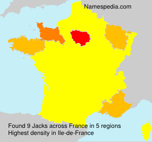 Surname Jacks in France Surname Jacks in France