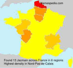 Surname Jacmain in France Surname Jacmain in France
