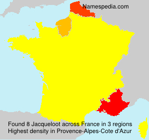 Surname Jacqueloot in France Surname Jacqueloot in France
