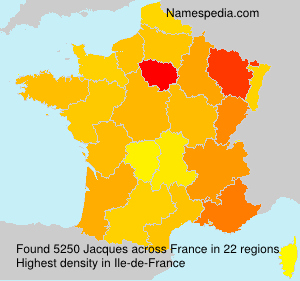 Surname Jacques in France Surname Jacques in France