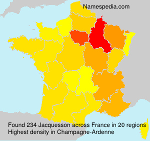 Surname Jacquesson in France Surname Jacquesson in France