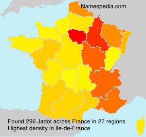Surname Jadot in France Surname Jadot in France