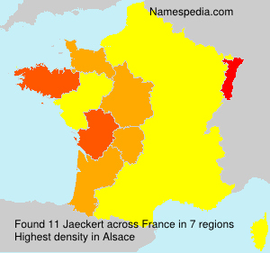 Surname Jaeckert in France Surname Jaeckert in France