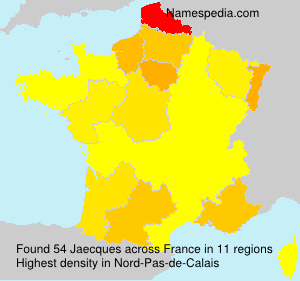 Surname Jaecques in France Surname Jaecques in France