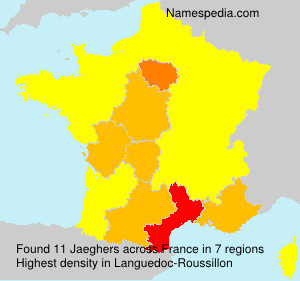 Surname Jaeghers in France Surname Jaeghers in France