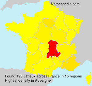 Surname Jaffeux in France Surname Jaffeux in France
