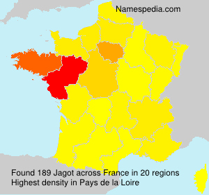 Surname Jagot in France Surname Jagot in France
