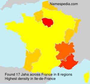 Surname Jaha in France