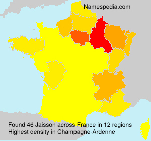 Surname Jaisson in France Surname Jaisson in France
