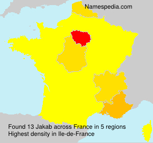 Surname Jakab in France