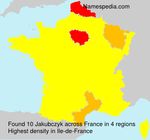 Surname Jakubczyk in France Surname Jakubczyk in France