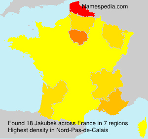 Surname Jakubek in France Surname Jakubek in France