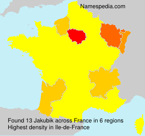 Surname Jakubik in France Surname Jakubik in France