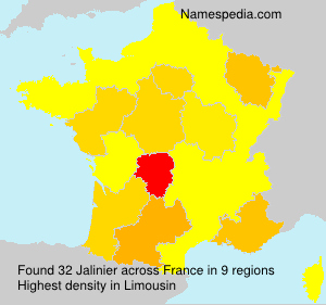 Surname Jalinier in France Surname Jalinier in France