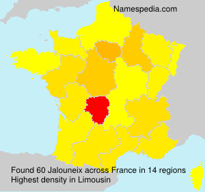 Surname Jalouneix in France Surname Jalouneix in France