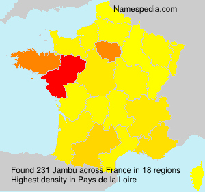 Surname Jambu in France Surname Jambu in France