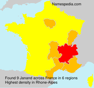 Surname Janand in France Surname Janand in France