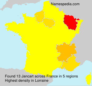 Surname Jancart in France Surname Jancart in France