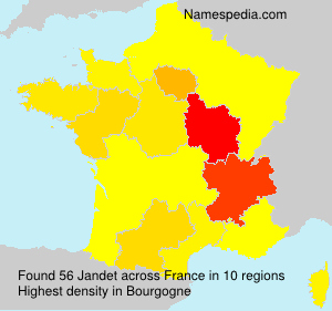 Surname Jandet in France Surname Jandet in France