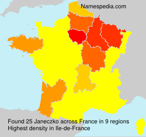 Surname Janeczko in France Surname Janeczko in France