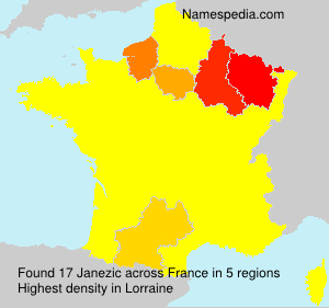 Surname Janezic in France Surname Janezic in France