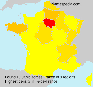 Surname Janic in France Surname Janic in France