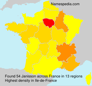 Surname Janisson in France Surname Janisson in France